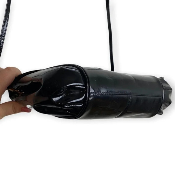 Vintage  RO-EL Montreal Black Vinyl Crossbody Bag - Picture 7 of 12